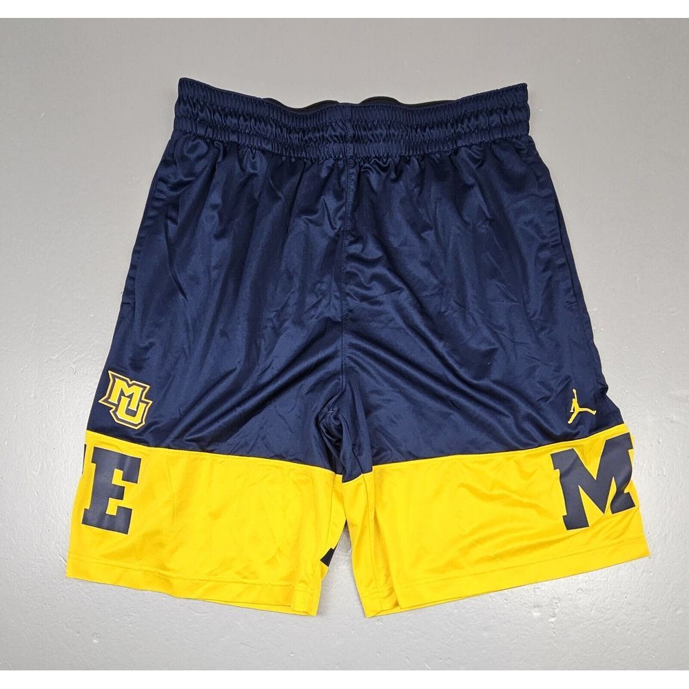 Nike Jordan Marquette University Authentic Basketball Team Shorts‎ Mens XL.
